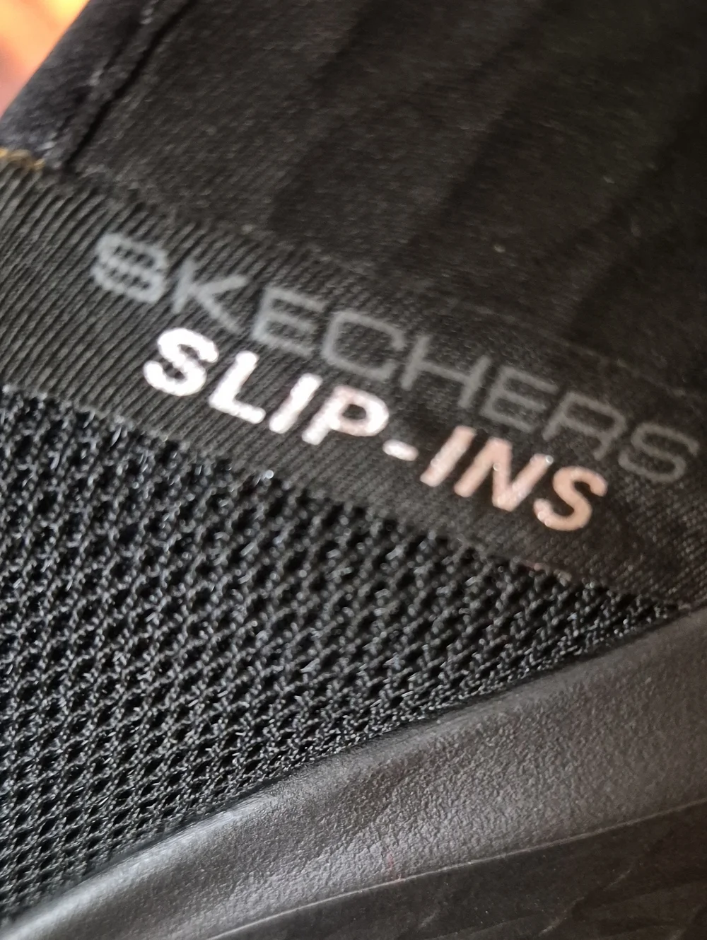 Skechers Men's Black Slip-On Mesh Loafers